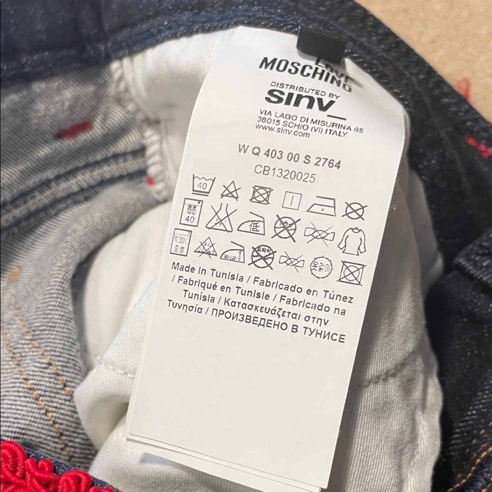 Moschino Dark Denim with Red Stitching - Picture 14 of 16